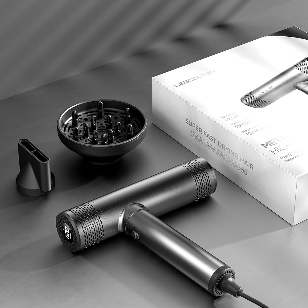 【LESCOLTON 】L HIGH SPEED HAIR DRYER☆ LESCOLTON Hair Dryer, Ionic Blow Dryer 110,000 RPM Brushless